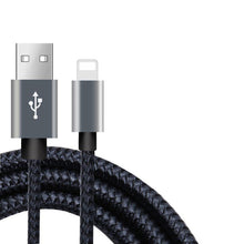 Load image into Gallery viewer, 20cm 1m 2m 3m Data USB Fast Charger Cable For iPhone Xs Max XR X 10 8 7 6 s 6s Plus 5 5s SE iPad Nylon Charging Origin Long Cord