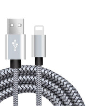 Load image into Gallery viewer, 20cm 1m 2m 3m Data USB Fast Charger Cable For iPhone Xs Max XR X 10 8 7 6 s 6s Plus 5 5s SE iPad Nylon Charging Origin Long Cord