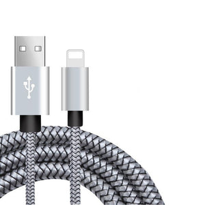 20cm 1m 2m 3m Data USB Fast Charger Cable For iPhone Xs Max XR X 10 8 7 6 s 6s Plus 5 5s SE iPad Nylon Charging Origin Long Cord