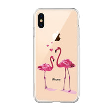 Load image into Gallery viewer, GerTong Silicone TPU Case For iPhone 7 8 6 6S Plus X XS MAX XR Back Cover For iPhone 5 S SE Cute Pattern Cover Transparent Funda